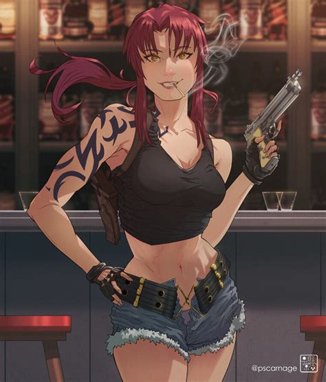 black lagoon fan art|black lagoon revy art.